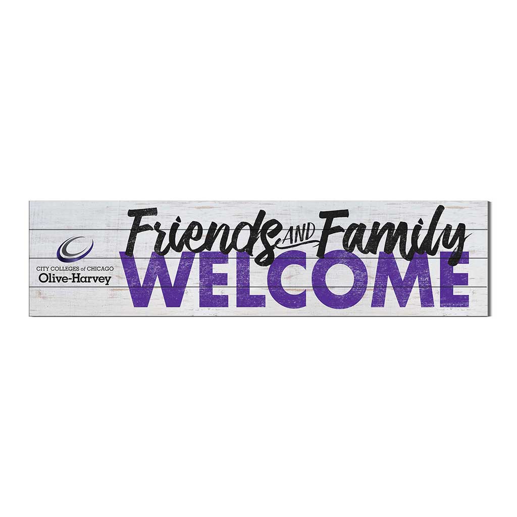 40x10 Sign Friends Family Welcome Olive-Harvey College Panthers