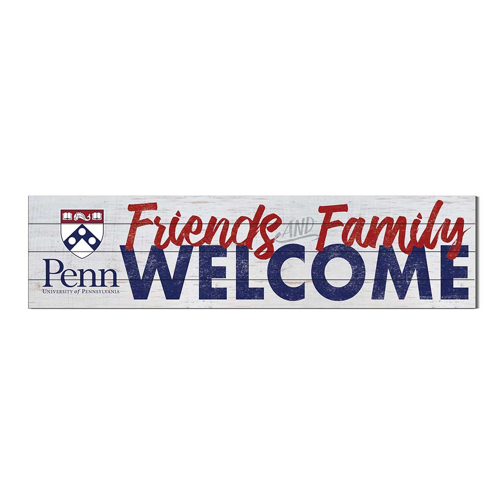 40x10 Sign Friends Family Welcome University of Pennsylvania Quakers