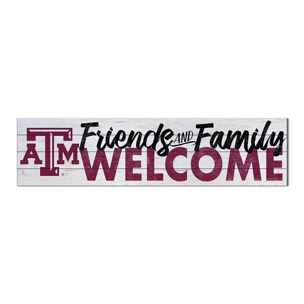 40x10 Sign Friends Family Welcome Texas A&M Aggies