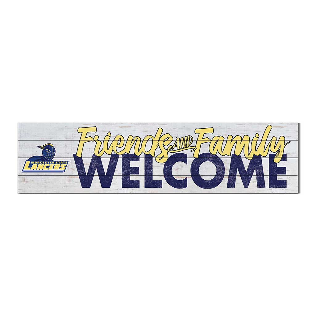 40x10 Sign Friends Family Welcome Worcester State College Lancers