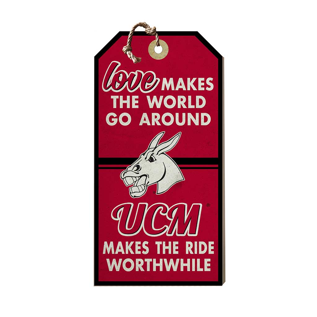 Hanging Tag Sign Love Makes the World Central Missouri Mules