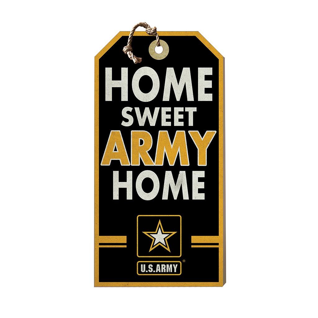 Hanging Tag Sign Home Sweet Home Army
