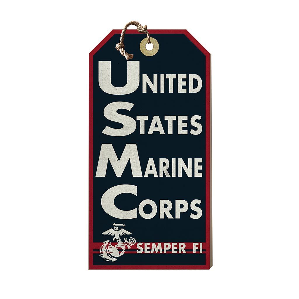 Hanging Tag Sign USMC Semper Fi Marines