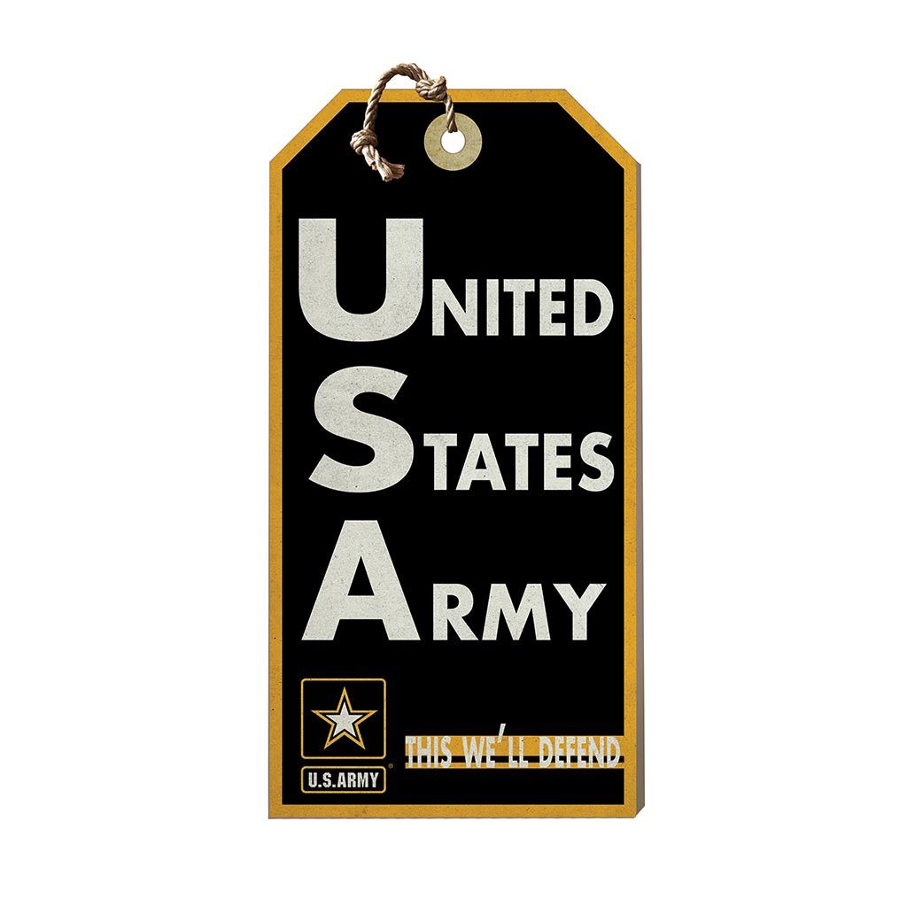 Hanging Tag Sign USA This We'll Defend Army
