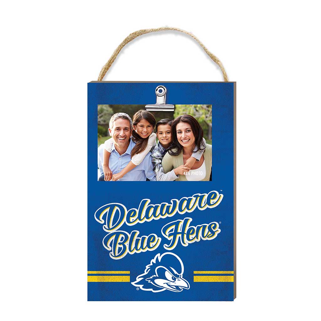 Hanging Clip-It Photo Colored Logo Delaware Fightin Blue Hens