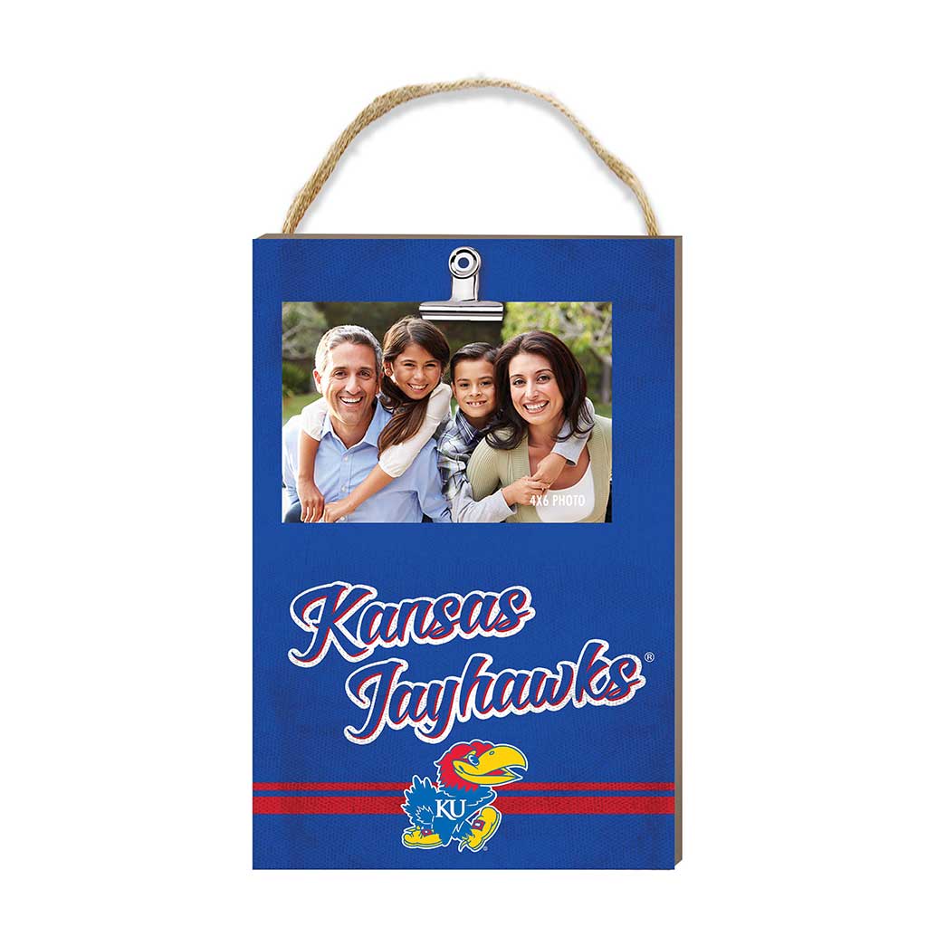 Hanging Clip-It Photo Colored Logo Kansas Jayhawks