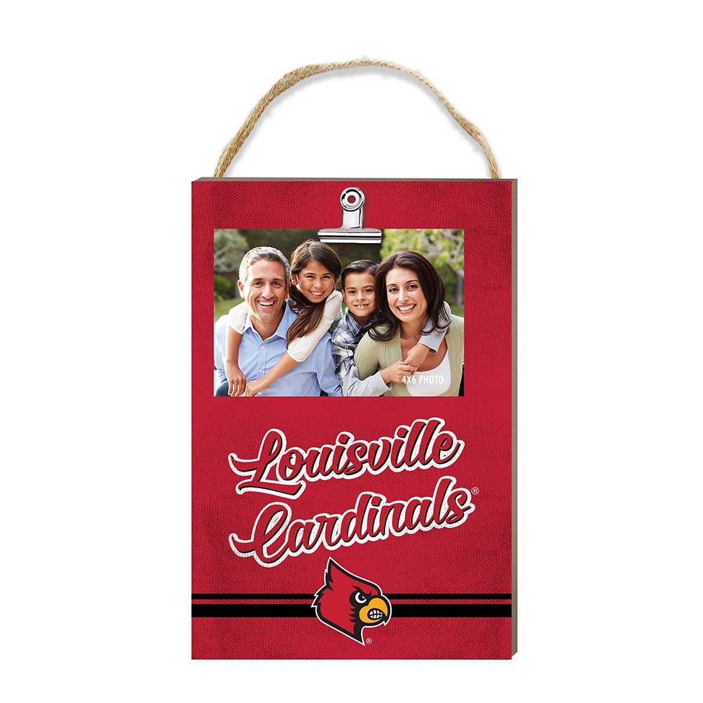Hanging Clip-It Photo Colored Logo Louisville Cardinals