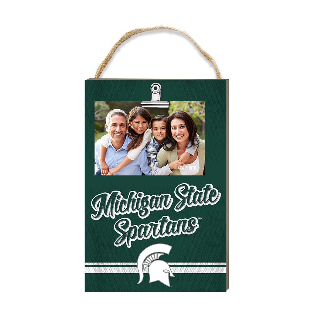 Hanging Clip-It Photo Colored Logo Michigan State Spartans