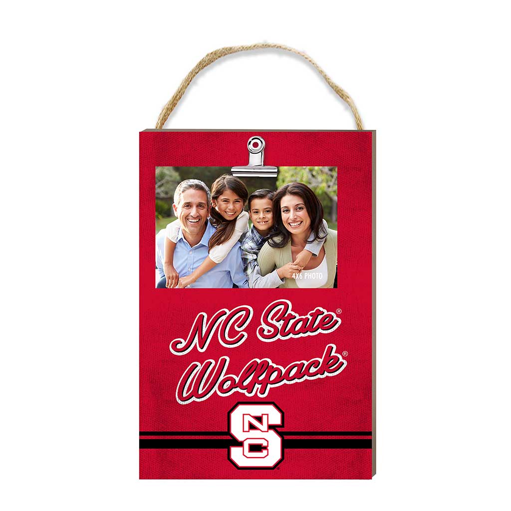 Hanging Clip-It Photo Colored Logo North Carolina State Wolfpack