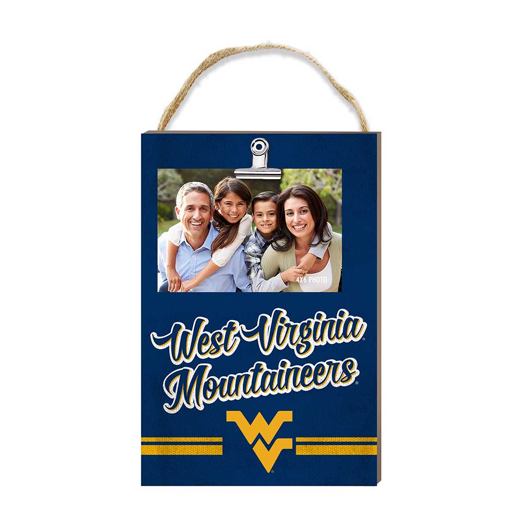 Hanging Clip-It Photo Colored Logo West Virginia Mountaineers