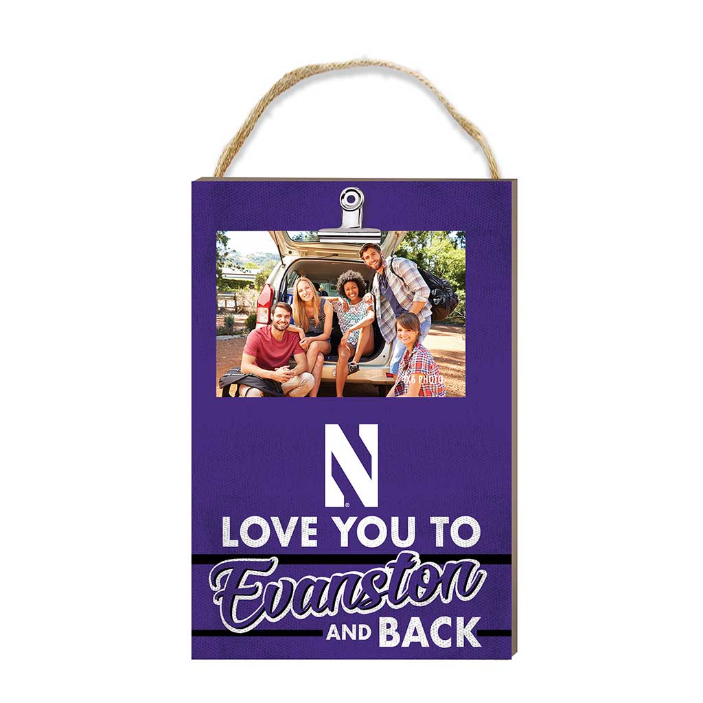 Hanging Clip-It Photo Love You To Northwestern Wildcats