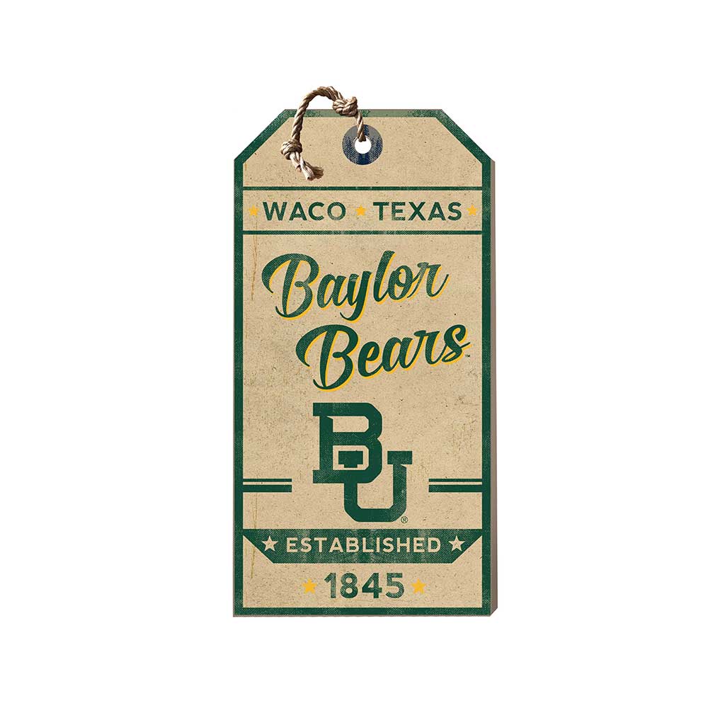 Small Hanging Tag Vintage Team Spirit Baylor Bears