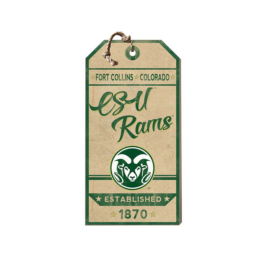 Small Hanging Tag Vintage Team Spirit Colorado State-Ft. Collins Rams