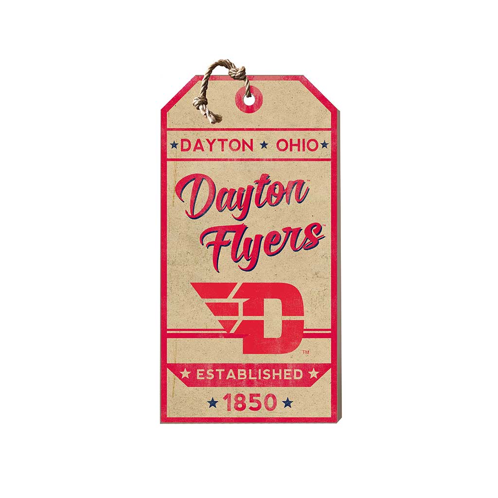 Small Hanging Tag Vintage Team Spirit Dayton Flyers