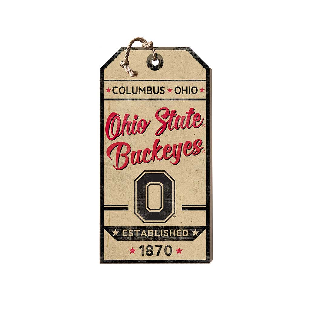 Small Hanging Tag Vintage Team Spirit Ohio State Buckeyes