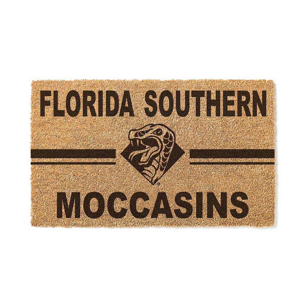 Team Coir Doormat Team Logo Florida Southern College Moccasins