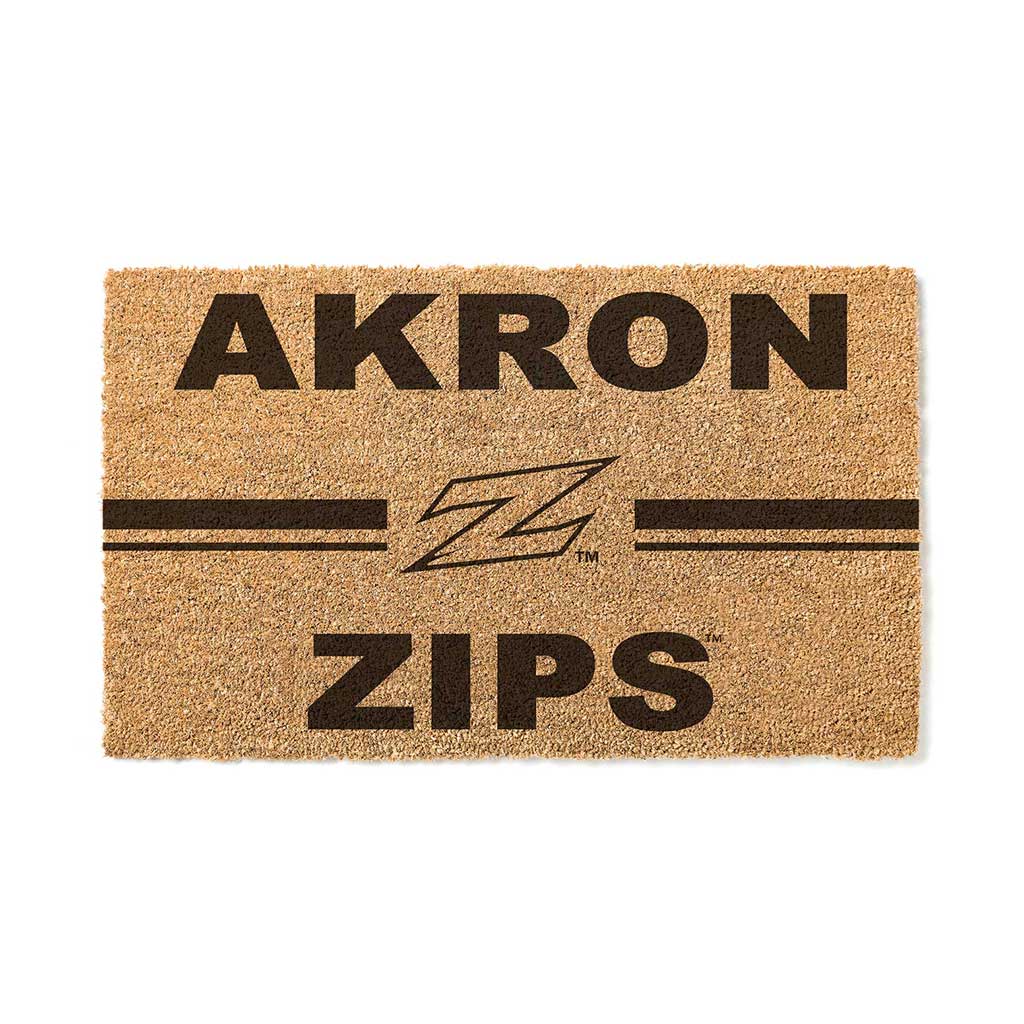 Team Coir Doormat Team Logo Akron Zips