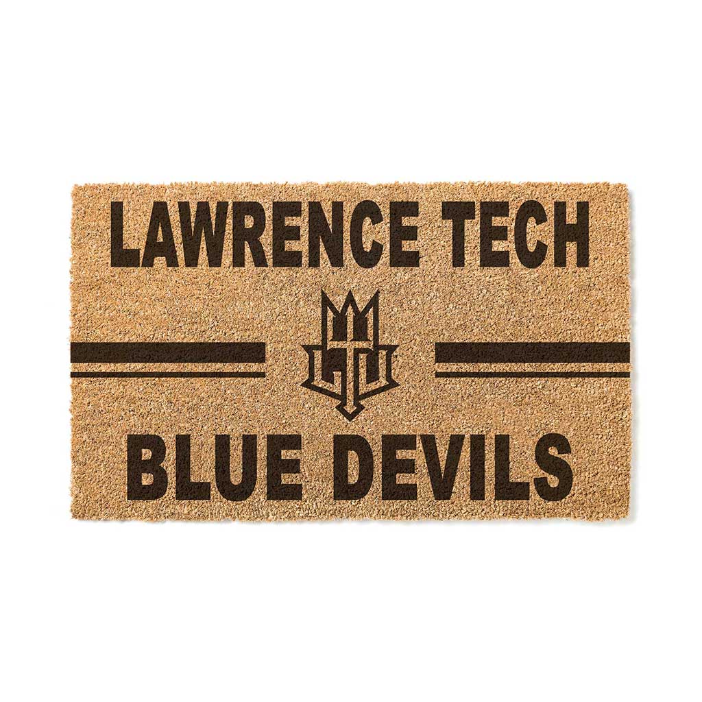Team Coir Doormat Team Logo Lawrence Technological University Blue Devils