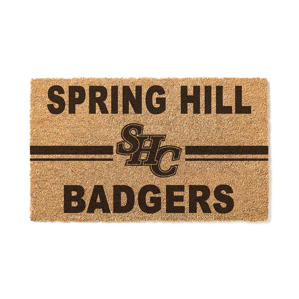 Team Coir Doormat Team Logo Spring Hill College Badgers