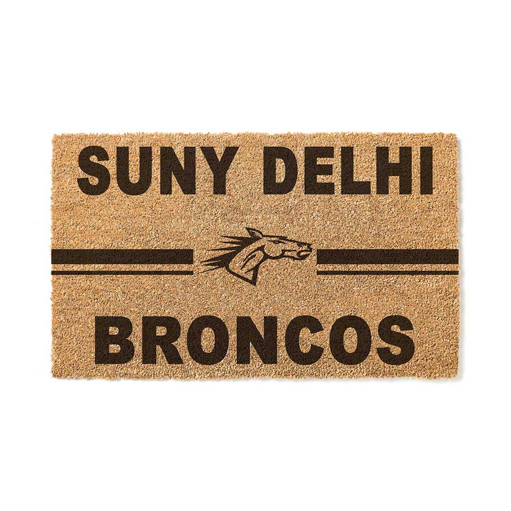 Team Coir Doormat Team Logo SUNY Delhi Broncos