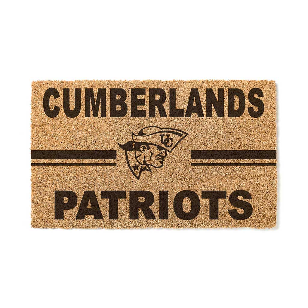 Team Coir Doormat Team Logo University of the Cumberlands Patriots