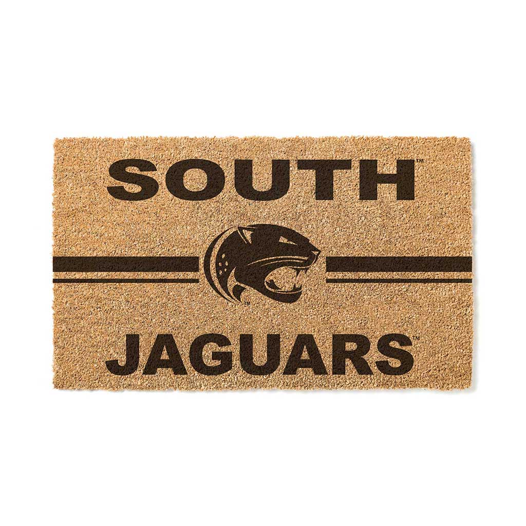 Team Coir Doormat Team Logo University of Southern Alabama Jaguars