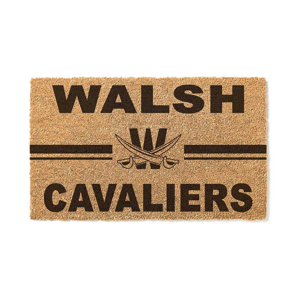 Team Coir Doormat Team Logo Walsh University Cavaliers