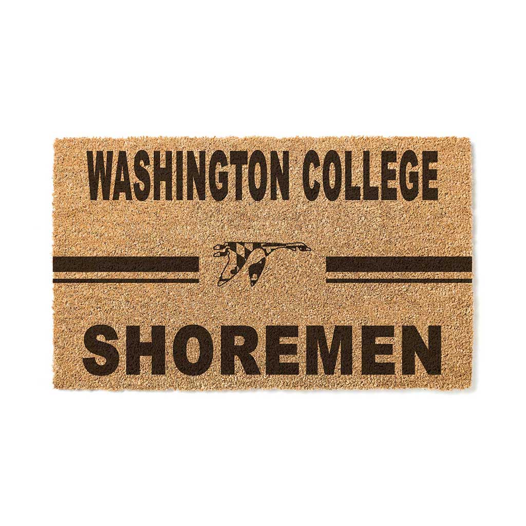 Team Coir Doormat Team Logo Washington College Shoremen/Shorewomen