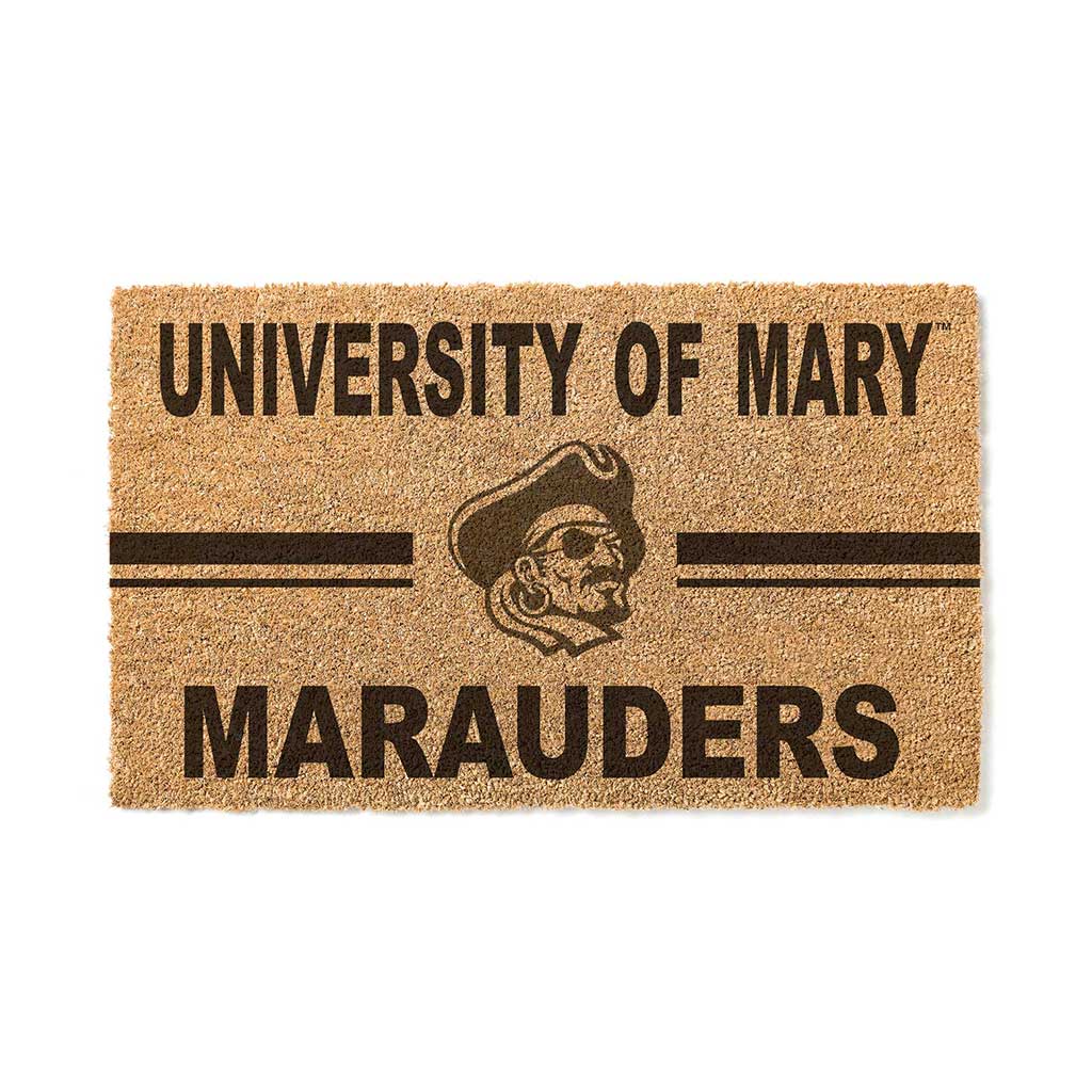 Team Coir Doormat Team Logo University of Mary Marauders