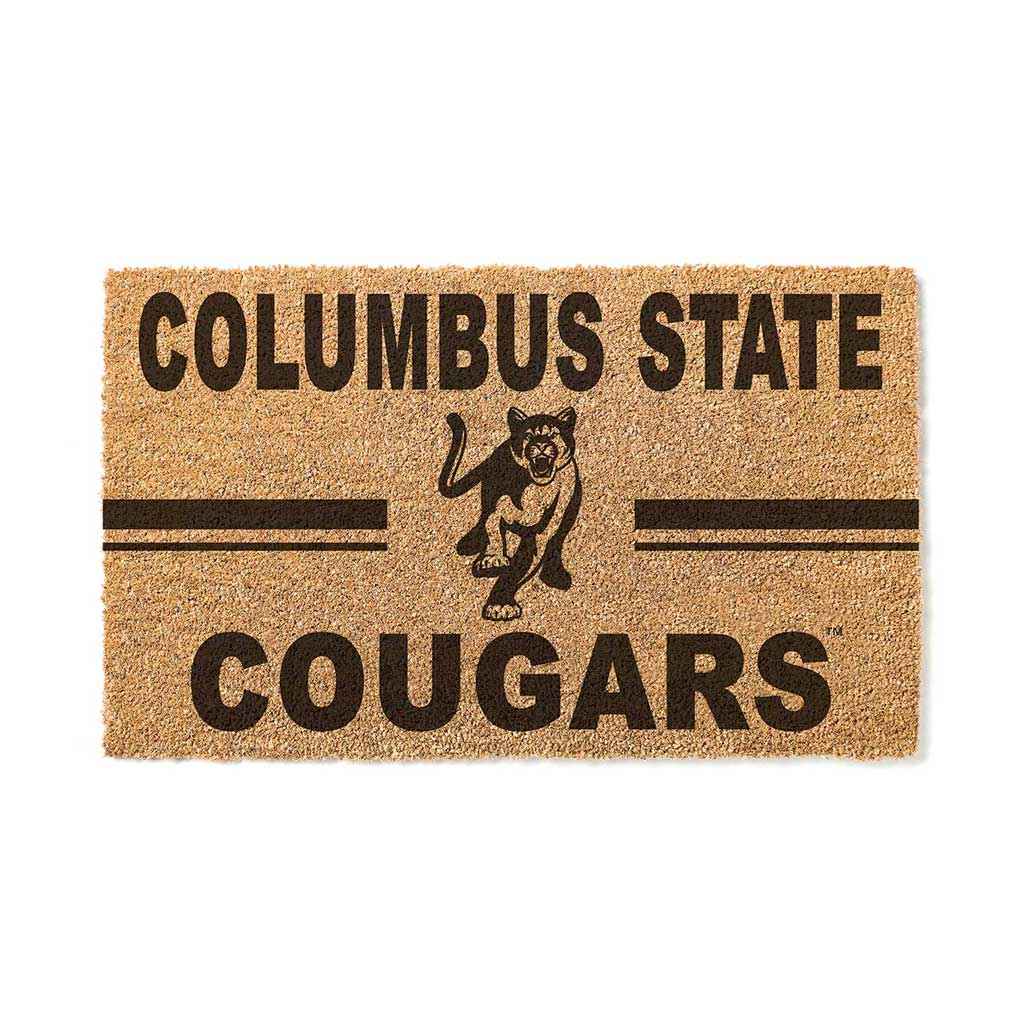 Team Coir Doormat Team Logo Columbus State University Cougars