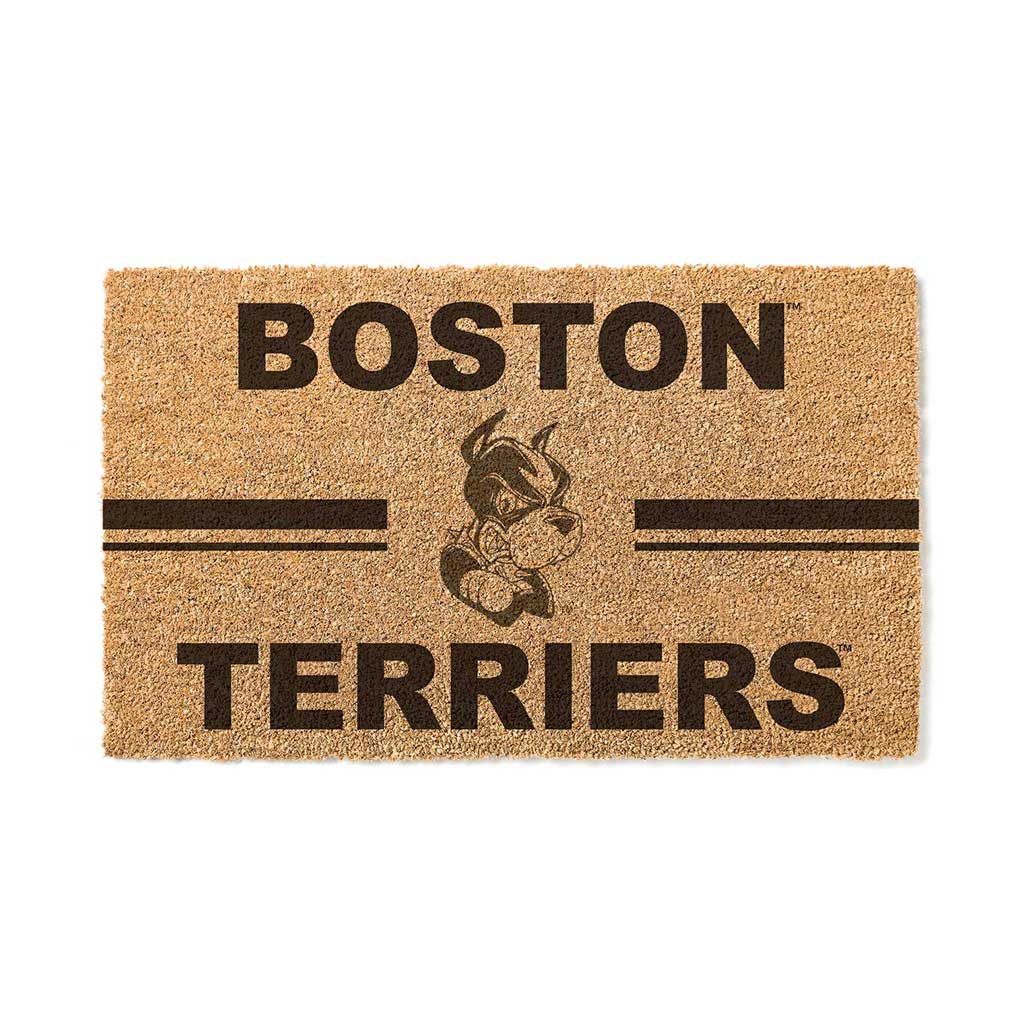 Team Coir Doormat Team Logo Boston University Terriers