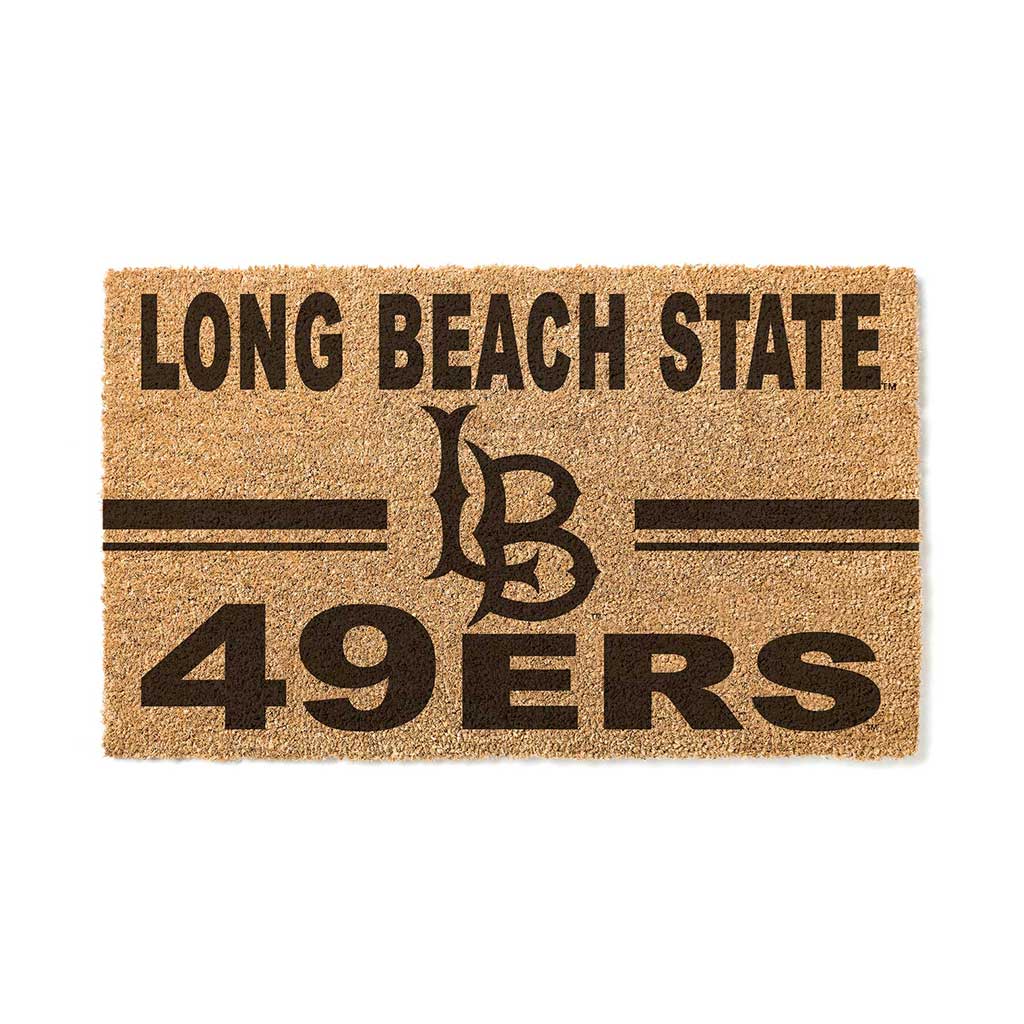 Team Coir Doormat Team Logo California State Long Beach 49ers