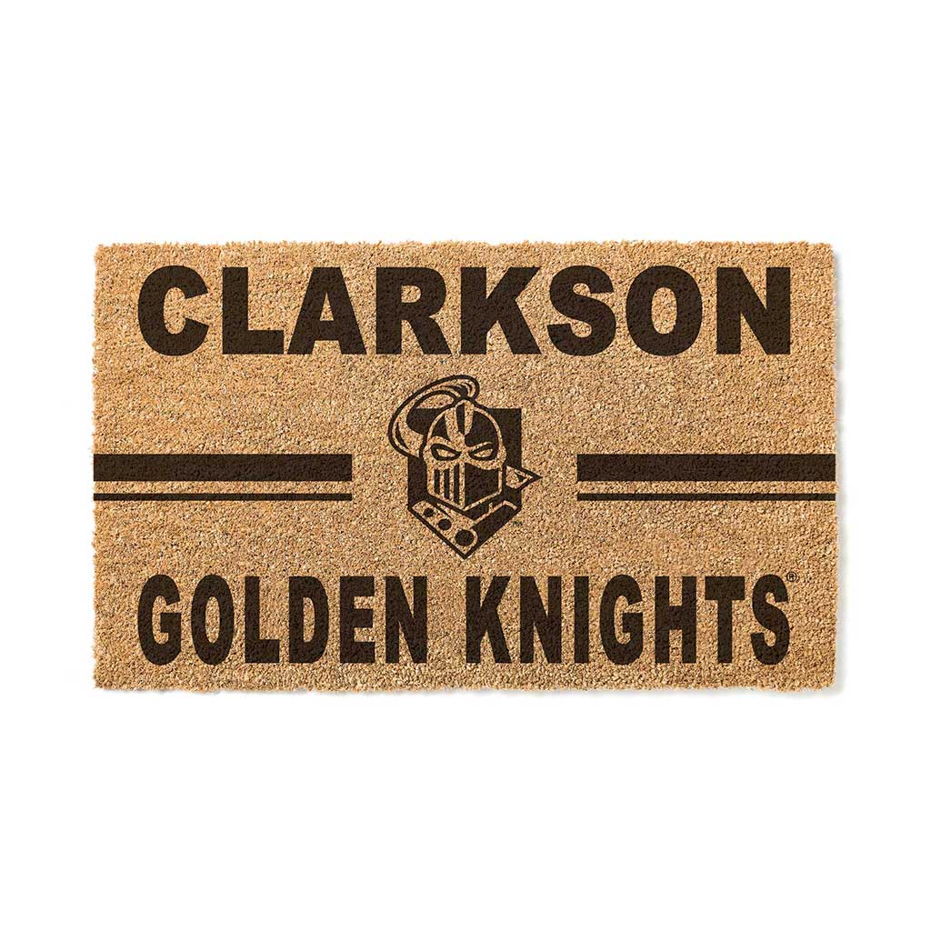 Team Coir Doormat Team Logo Clarkson University Golden Knights
