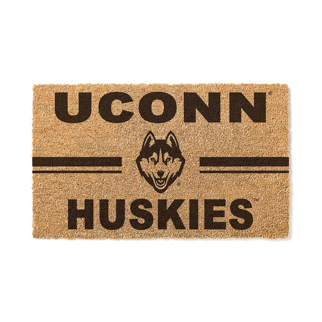 Team Coir Doormat Team Logo Connecticut Huskies