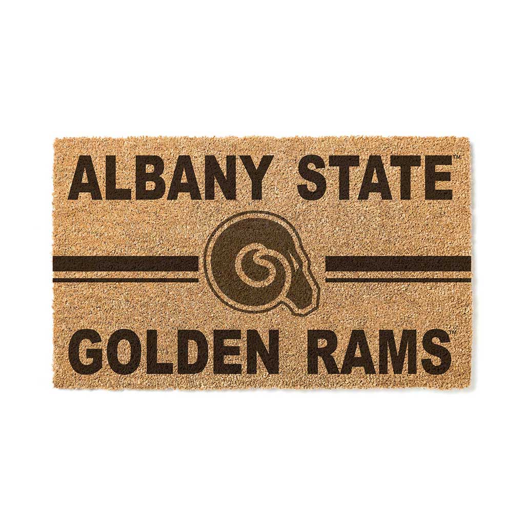 Team Coir Doormat Team Logo Albany State University Golden Rams