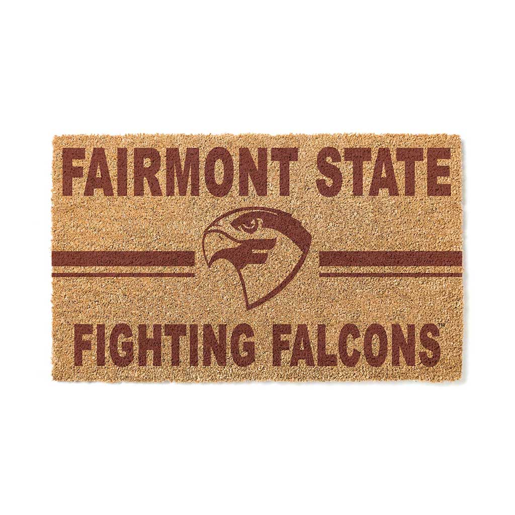 Team Coir Doormat Team Logo Fairmont State Falcons