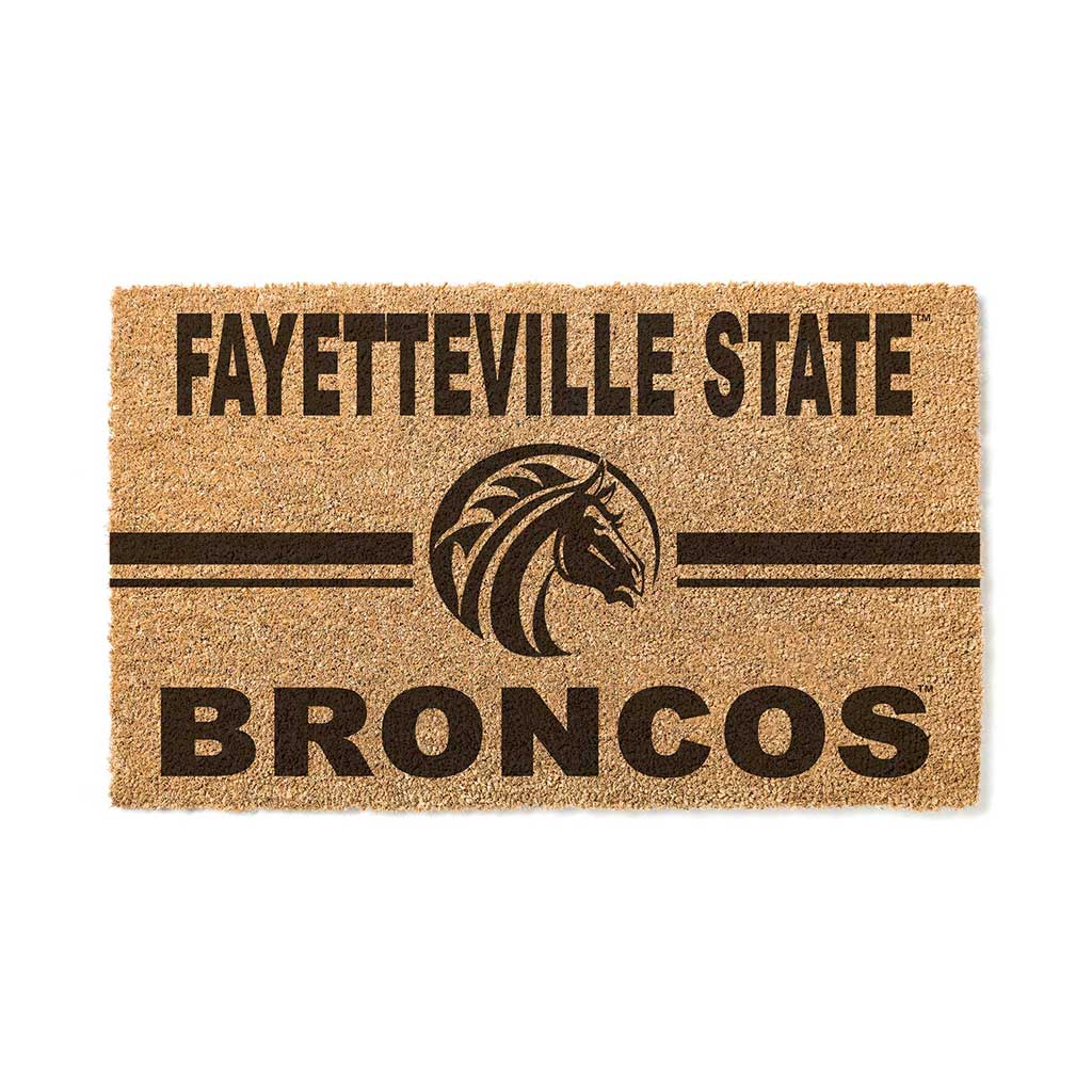Team Coir Doormat Team Logo Fayetteville State Broncos