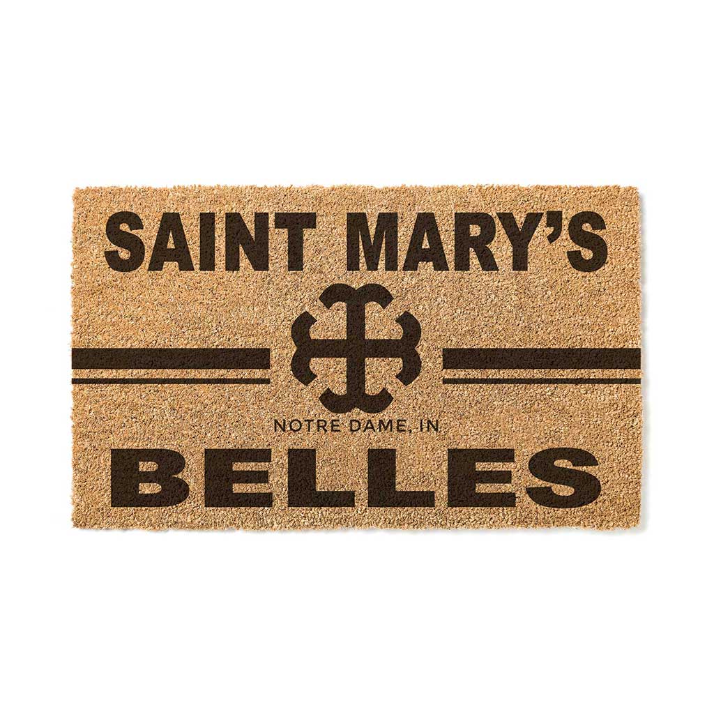 Team Coir Doormat Team Logo Saint Mary's College Belles