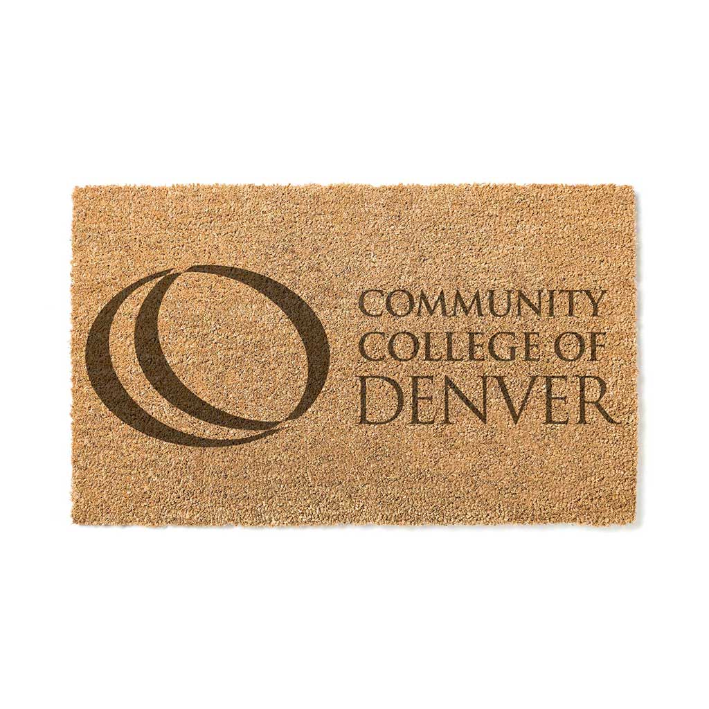 Team Coir Doormat Team Logo Community College of Denver