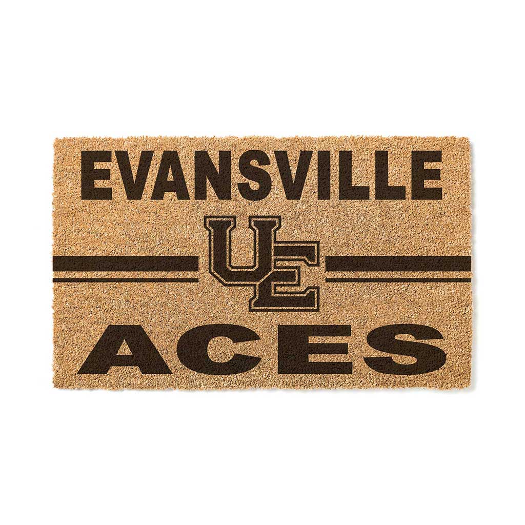 Team Coir Doormat Team Logo Evansville Purple Aces
