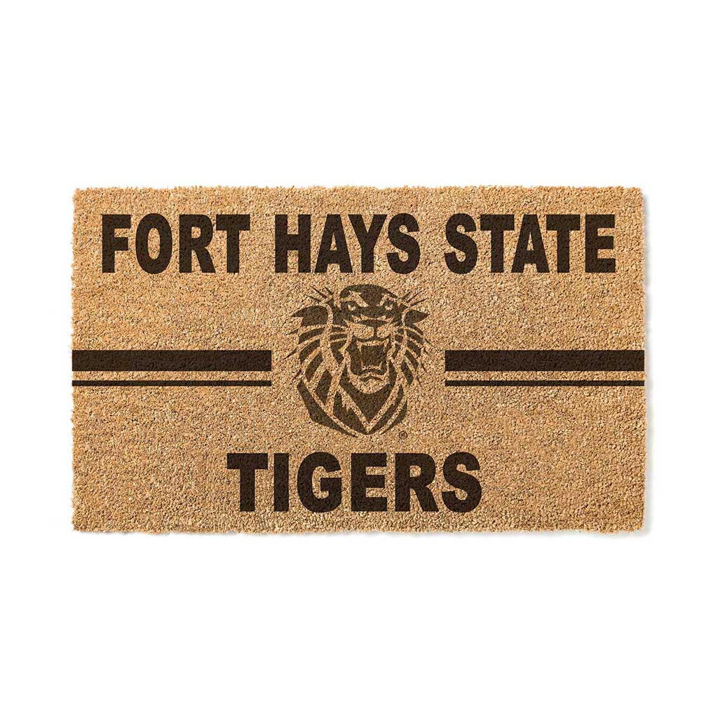 Team Coir Doormat Team Logo Fort Hays State Tigers