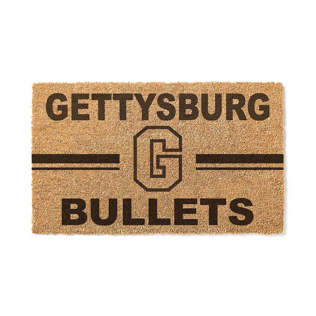 Team Coir Doormat Team Logo Gettysburg College Bullets