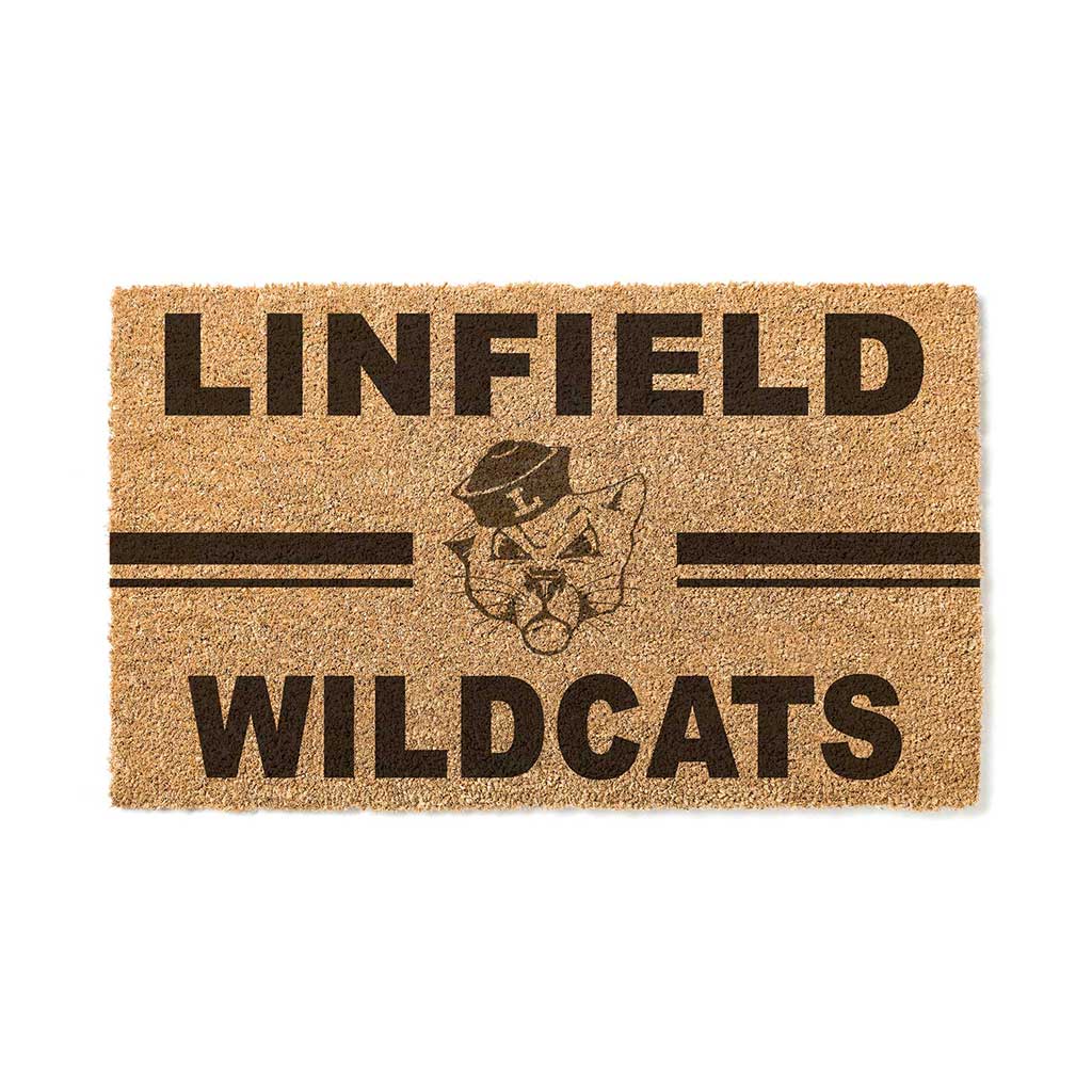 Team Coir Doormat Team Logo Linfield College Wildcats