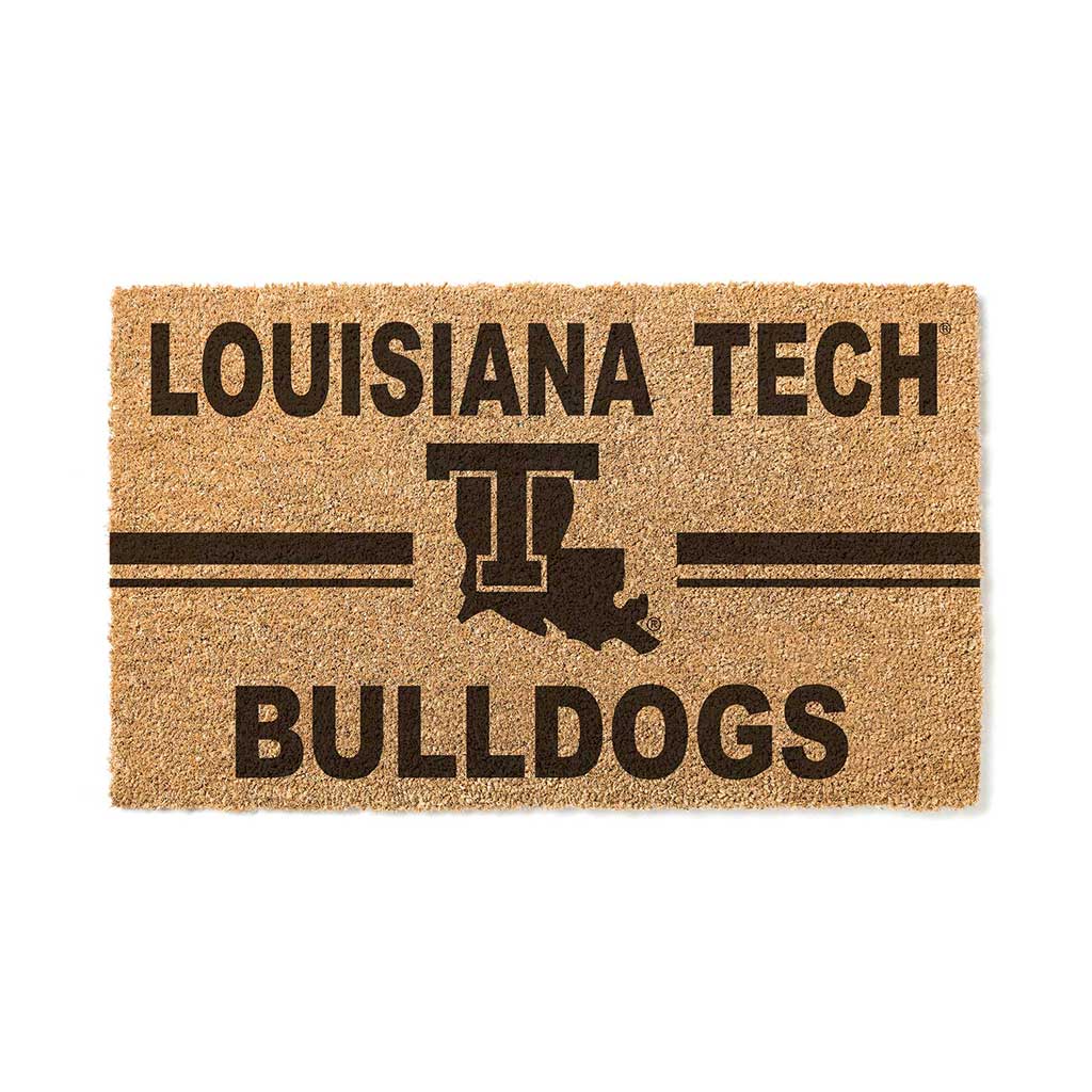 Team Coir Doormat Team Logo Louisiana Tech Bulldogs