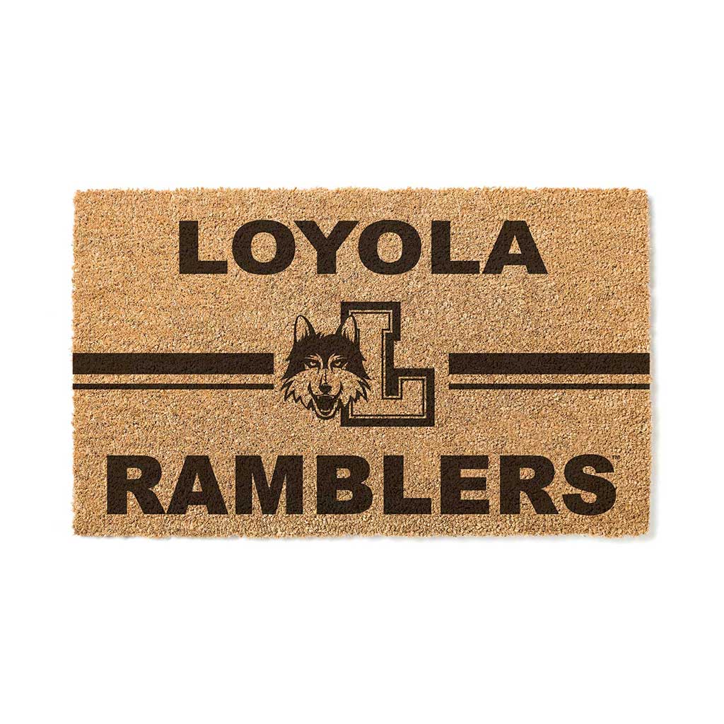 Team Coir Doormat Team Logo Loyola Chicago Ramblers
