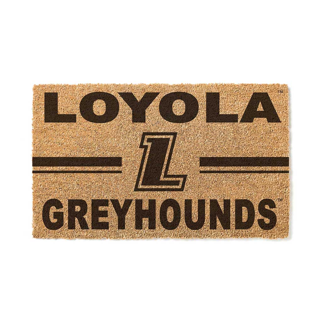 Team Coir Doormat Team Logo Loyola University Greyhounds