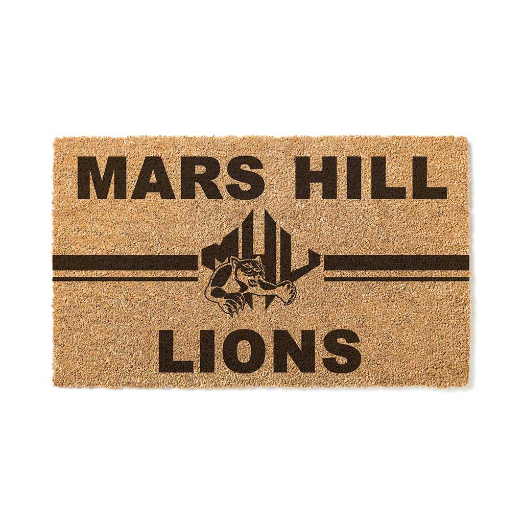 Team Coir Doormat Team Logo Mars Hill College Lions