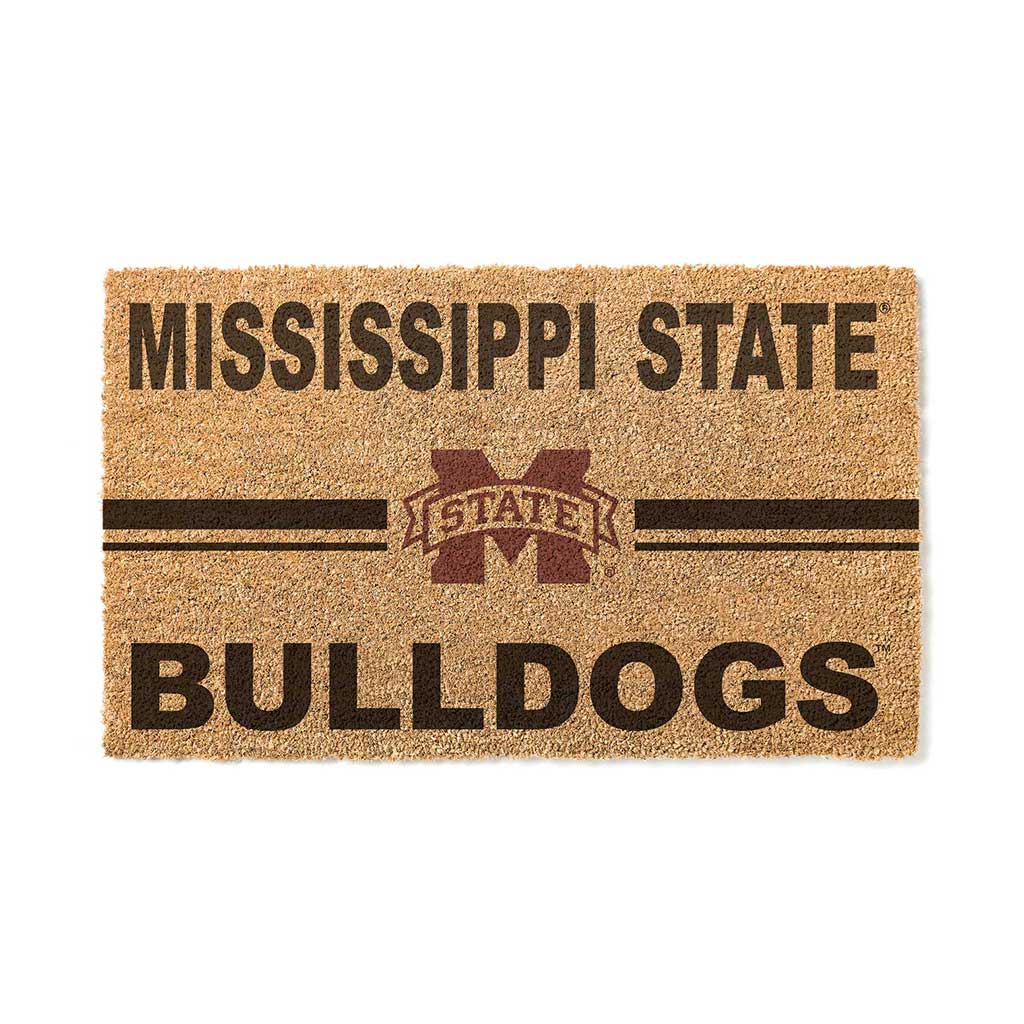 Team Coir Doormat Team Logo Mississippi State Bulldogs