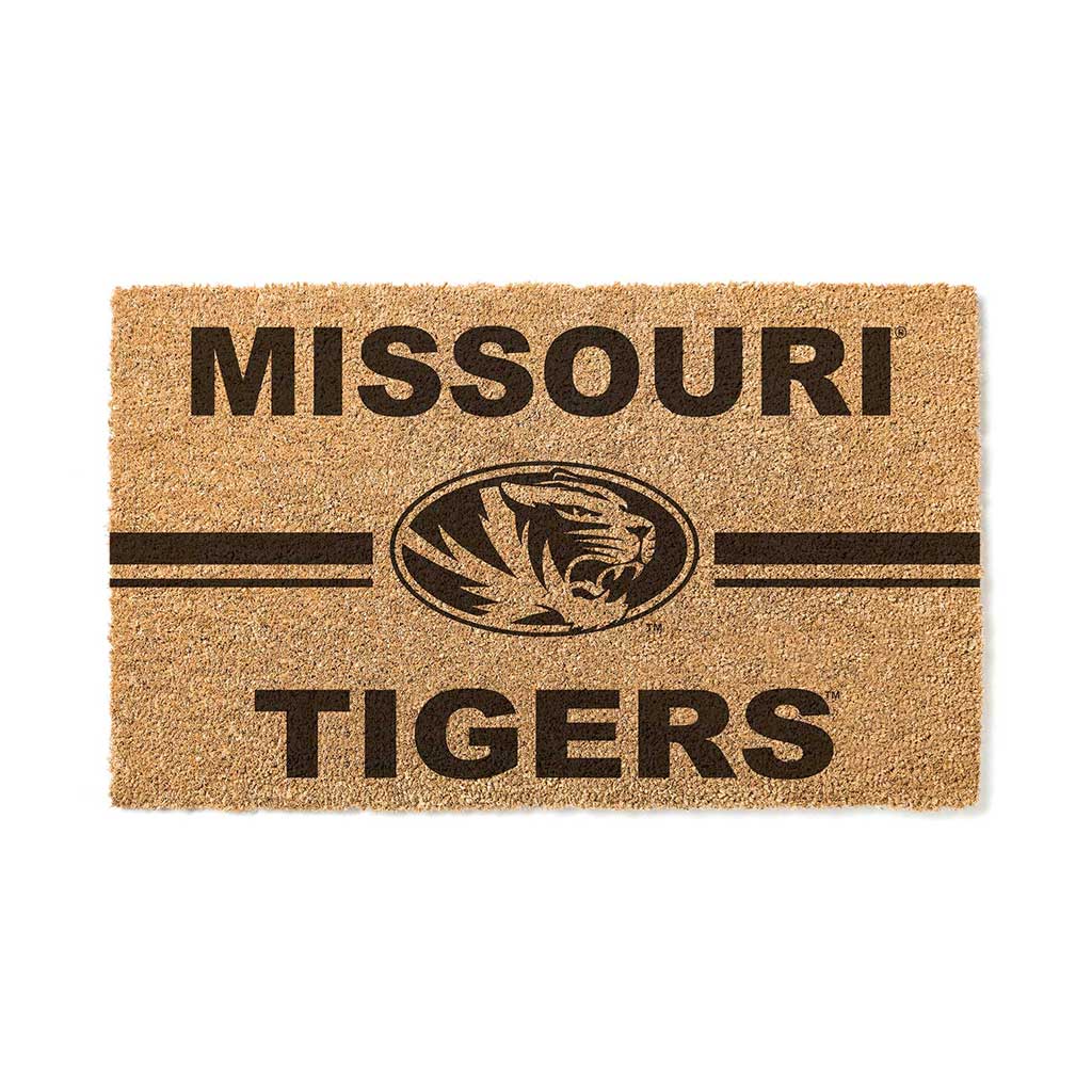 Team Coir Doormat Team Logo Missouri Tigers