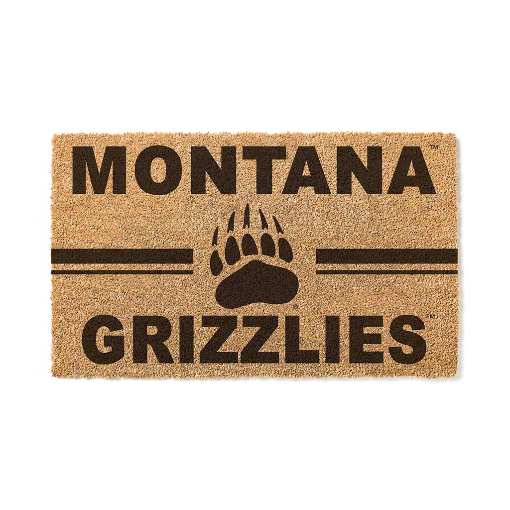 Team Coir Doormat Team Logo Montana Grizzlies